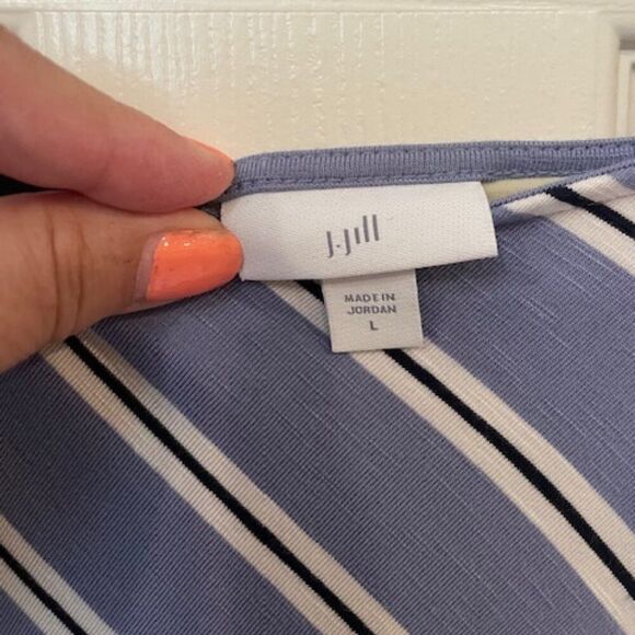 JJill short-sleeve maxi dress; size large great condition - Picture 2 of 3